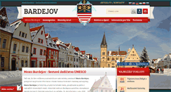 Desktop Screenshot of bardejov.sk