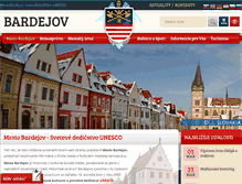 Tablet Screenshot of bardejov.sk